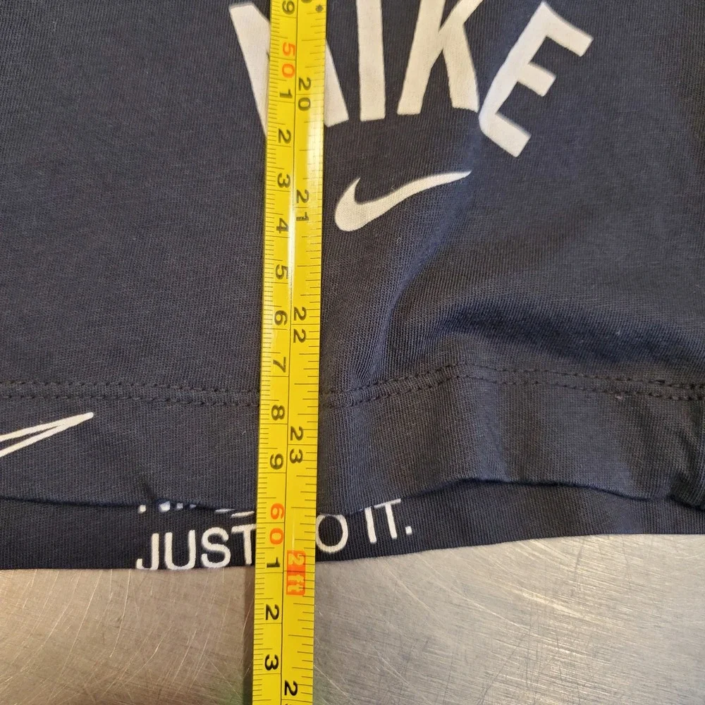 Nike Sportswear Boys XL Black All Over Print Logo T-Shirt HQ9292-010